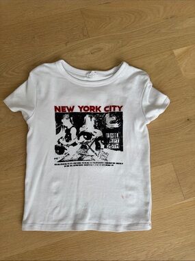 Garage White New York City Graphic Kids Tee
